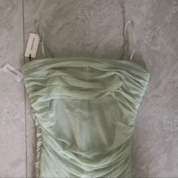 Aritzia Babaton Luxor Dress in Sage - Picture 3 of 9